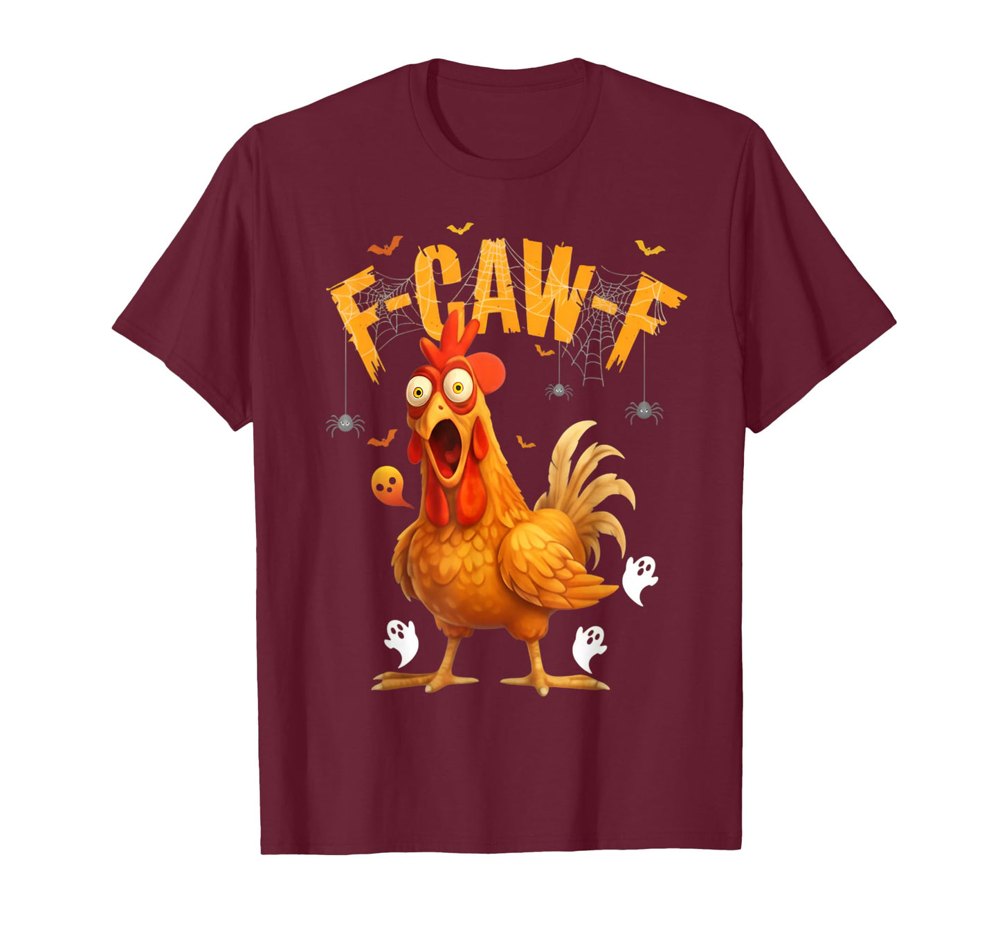 Halloween Ghost Chicken F-Caw-F T-Shirt