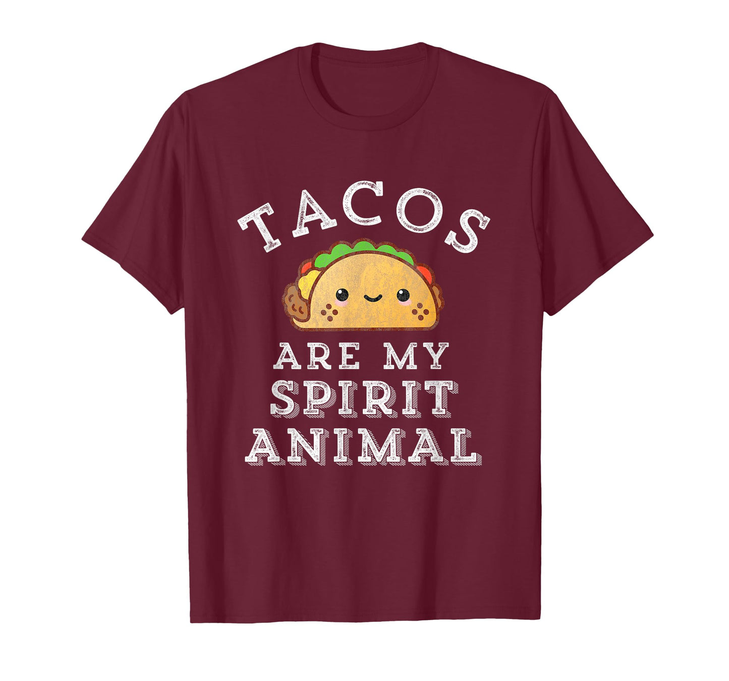 Tacos Are My Spirit Animal Mexican Food Funny Spicy Retro T-Shirt