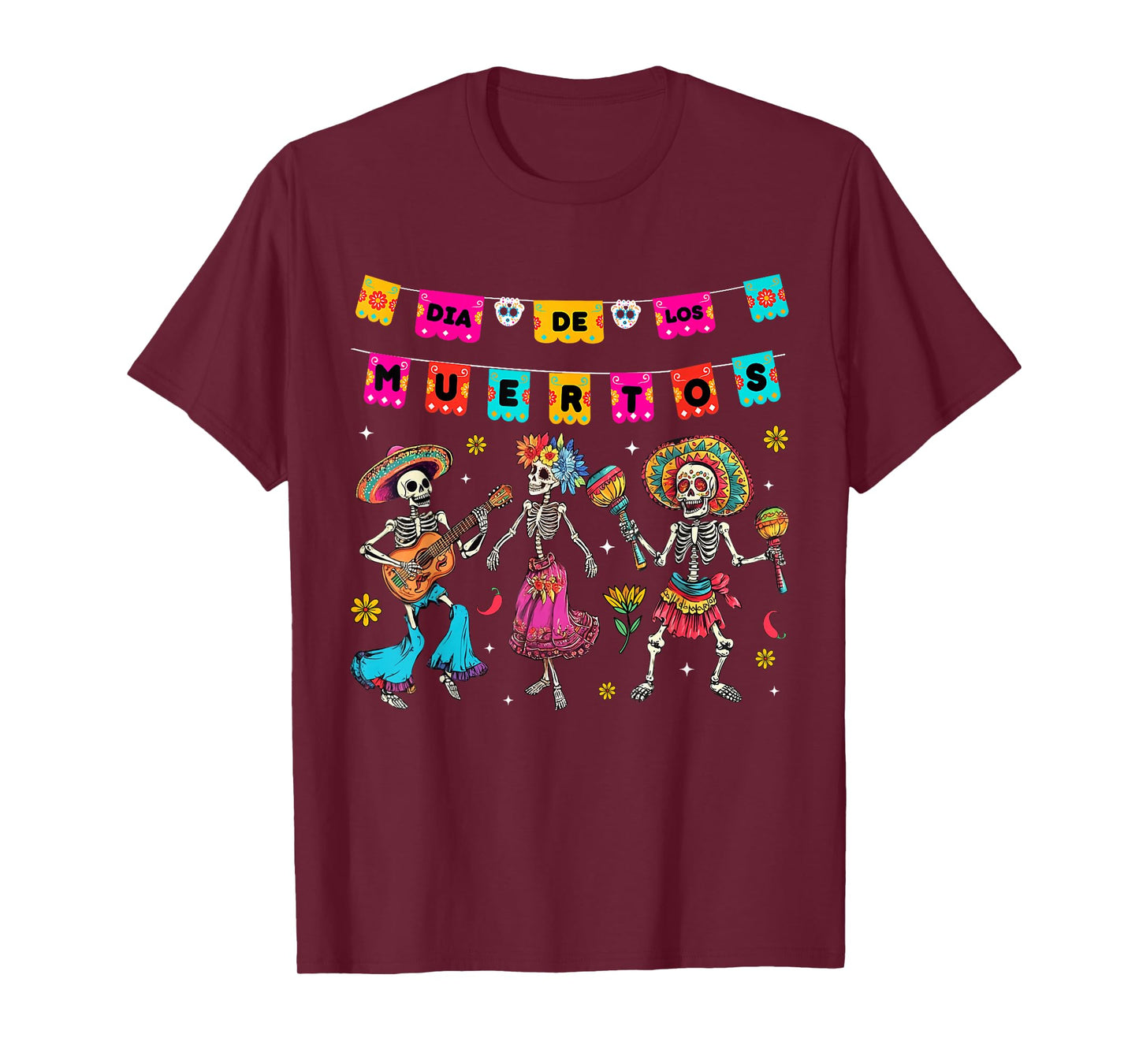 Día De Los Muertos Dancing Skeletons Festival Gift T-Shirt