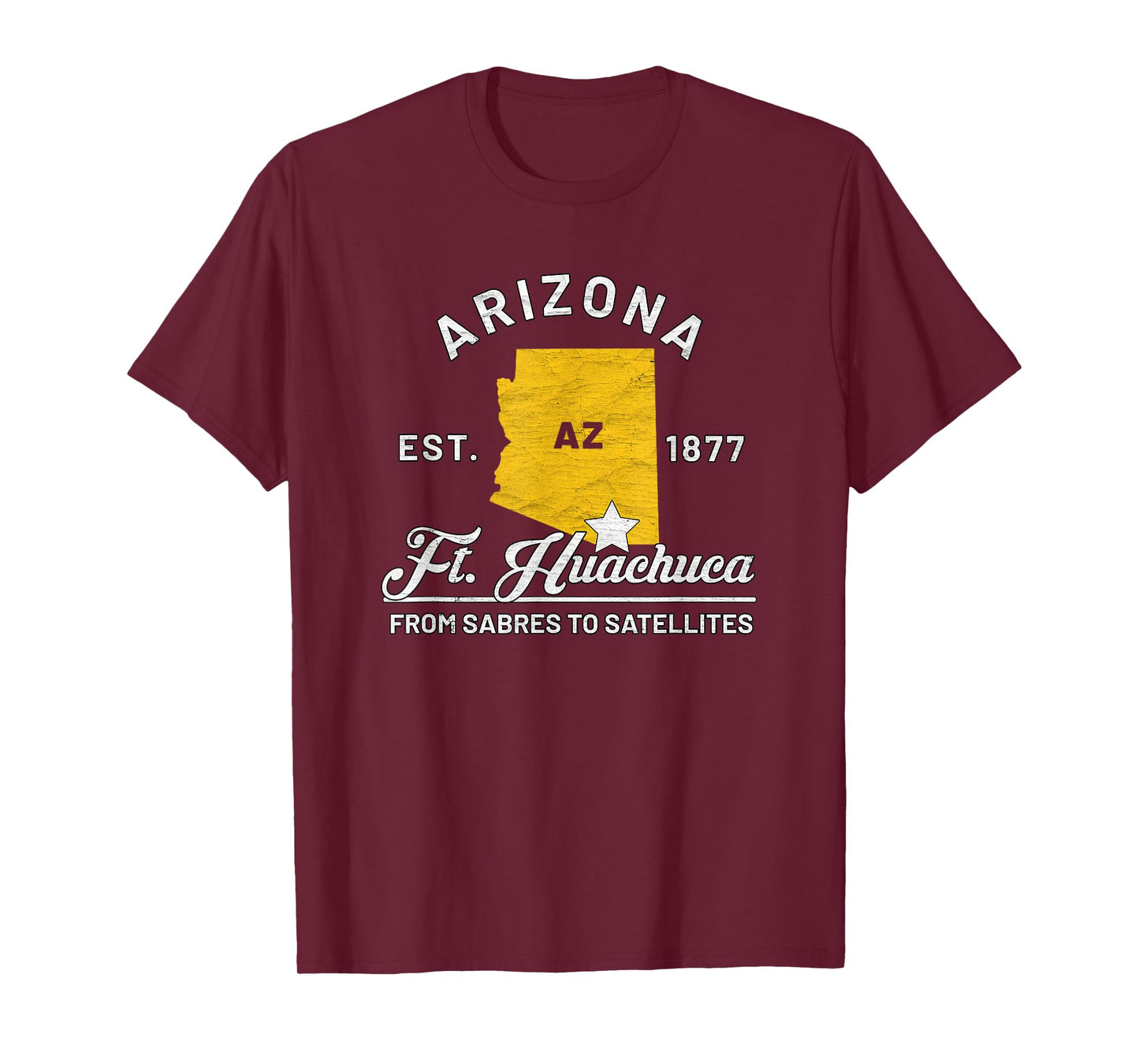 Fort Huachuca Arizona Az Vintage From Sabres To Satellites T-Shirt
