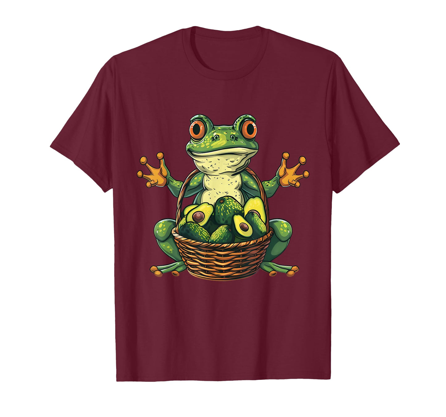 Avocado Frog Avocado Fruit Wildlife Artwork Toad Lover T-Shirt