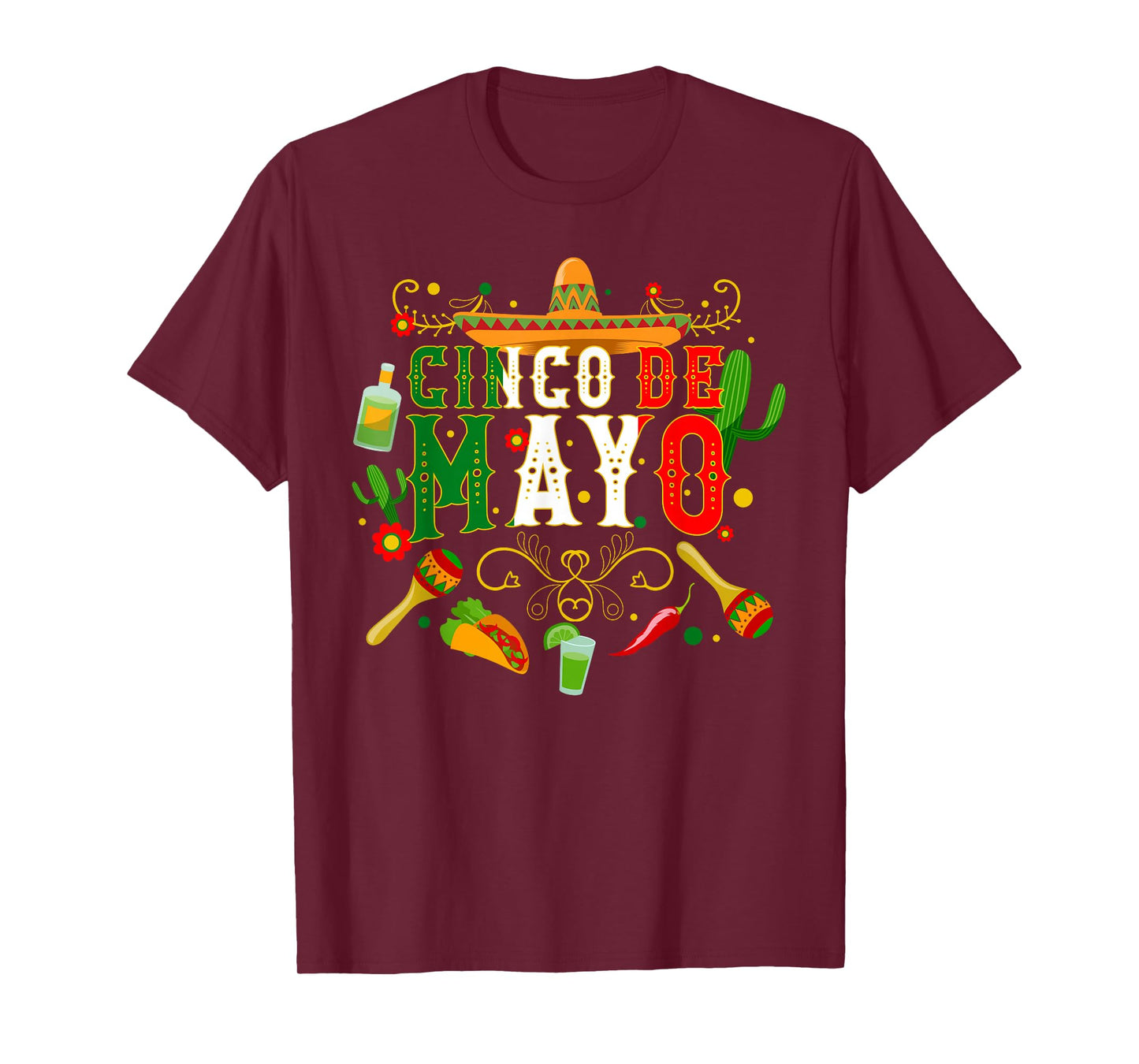 Fiesta Cinco De Mayo T Shirts Men Women Tshirt Taco T-shirt T-Shirt