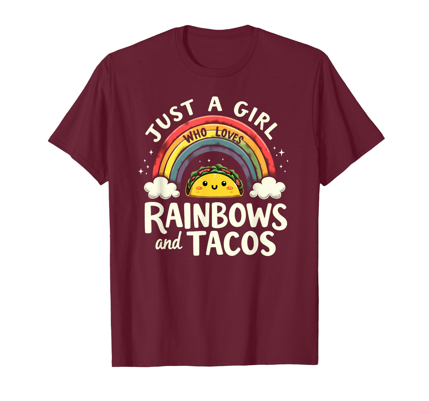 LGBT Pride Lesbian Just A Girl Who Loves Rainbows & Tacos T-Shirt