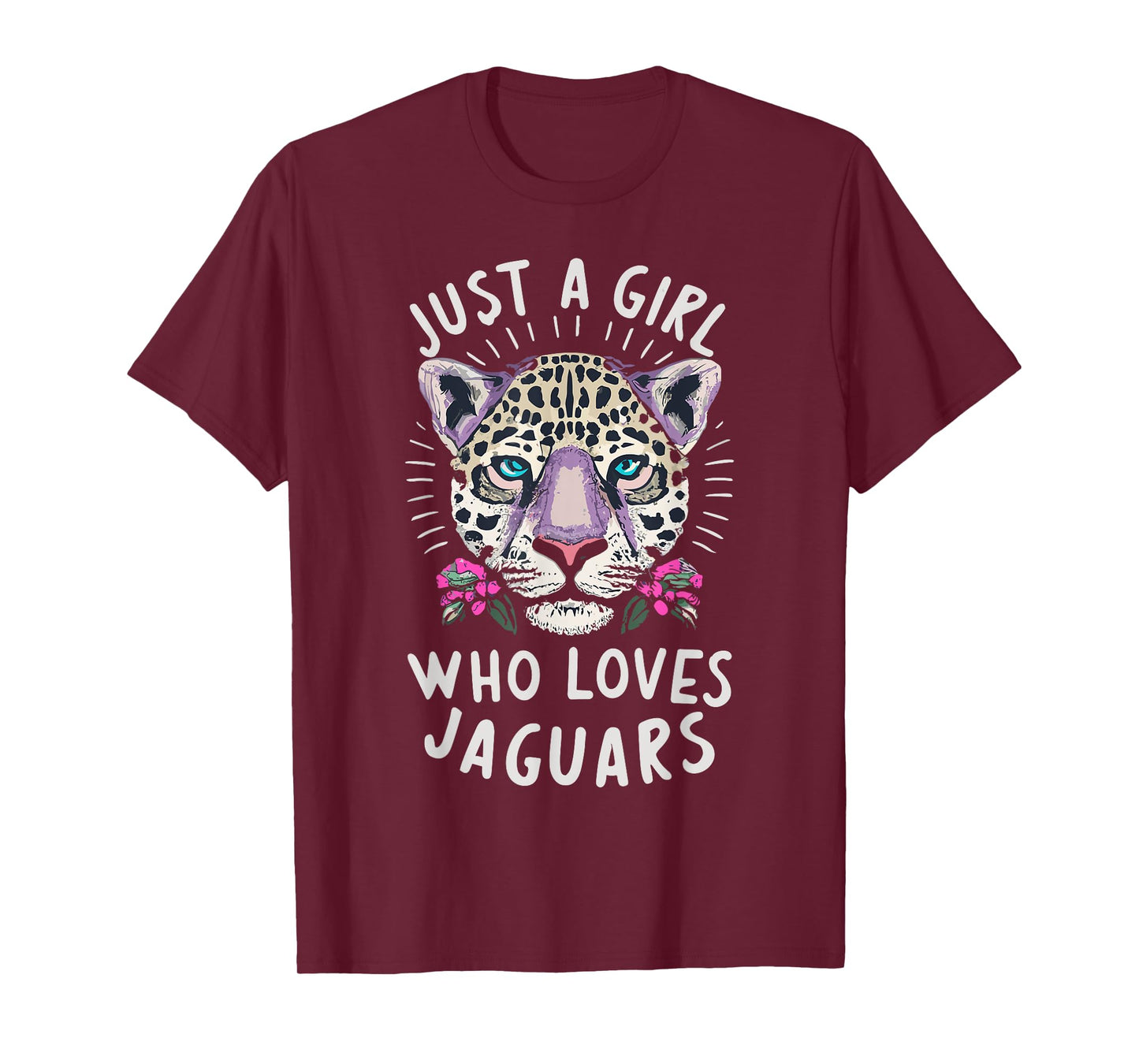 Just A Girl Who Loves Jaguars Big Cat Lover Print Graphic T-Shirt