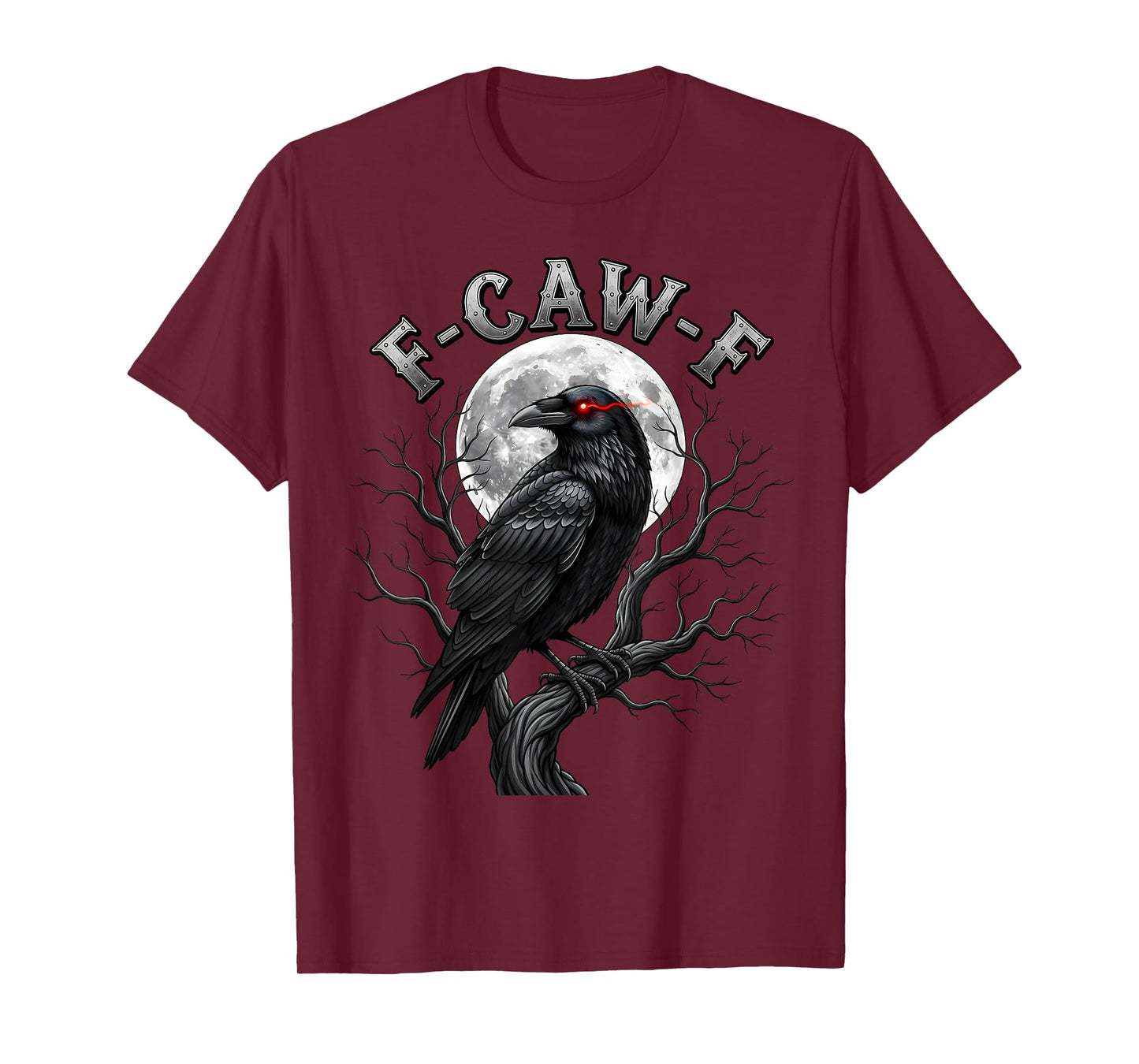 Funny Black Crow F-Caw-F Humorous Adult Humor for Women Wen T-Shirt