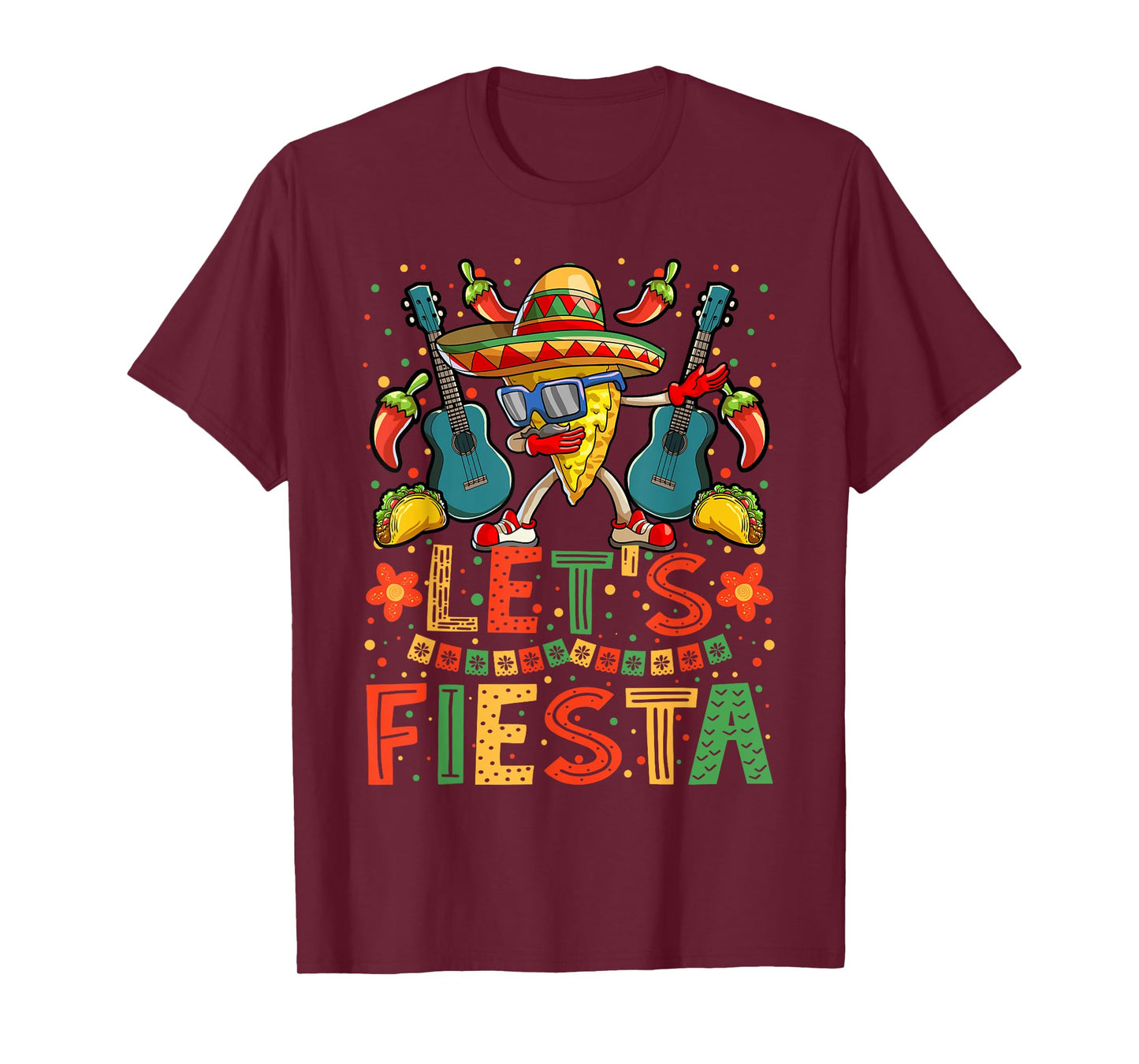 Dabbing Nacho Cinco de Mayo Shirt Women Men Lets Fiesta T-Shirt
