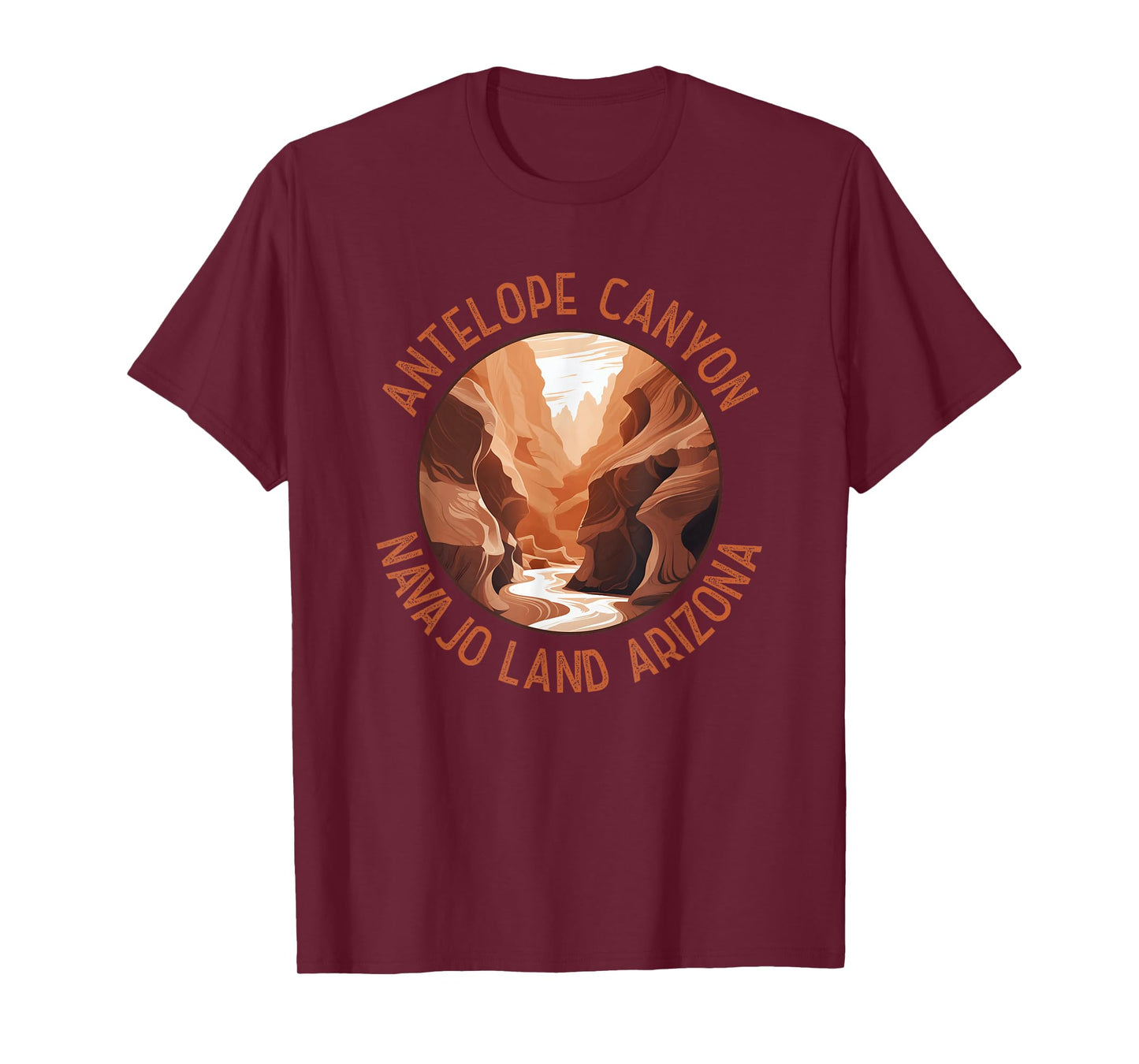 Antelope Canyon Arizona Distressed Circle Vintage T-Shirt