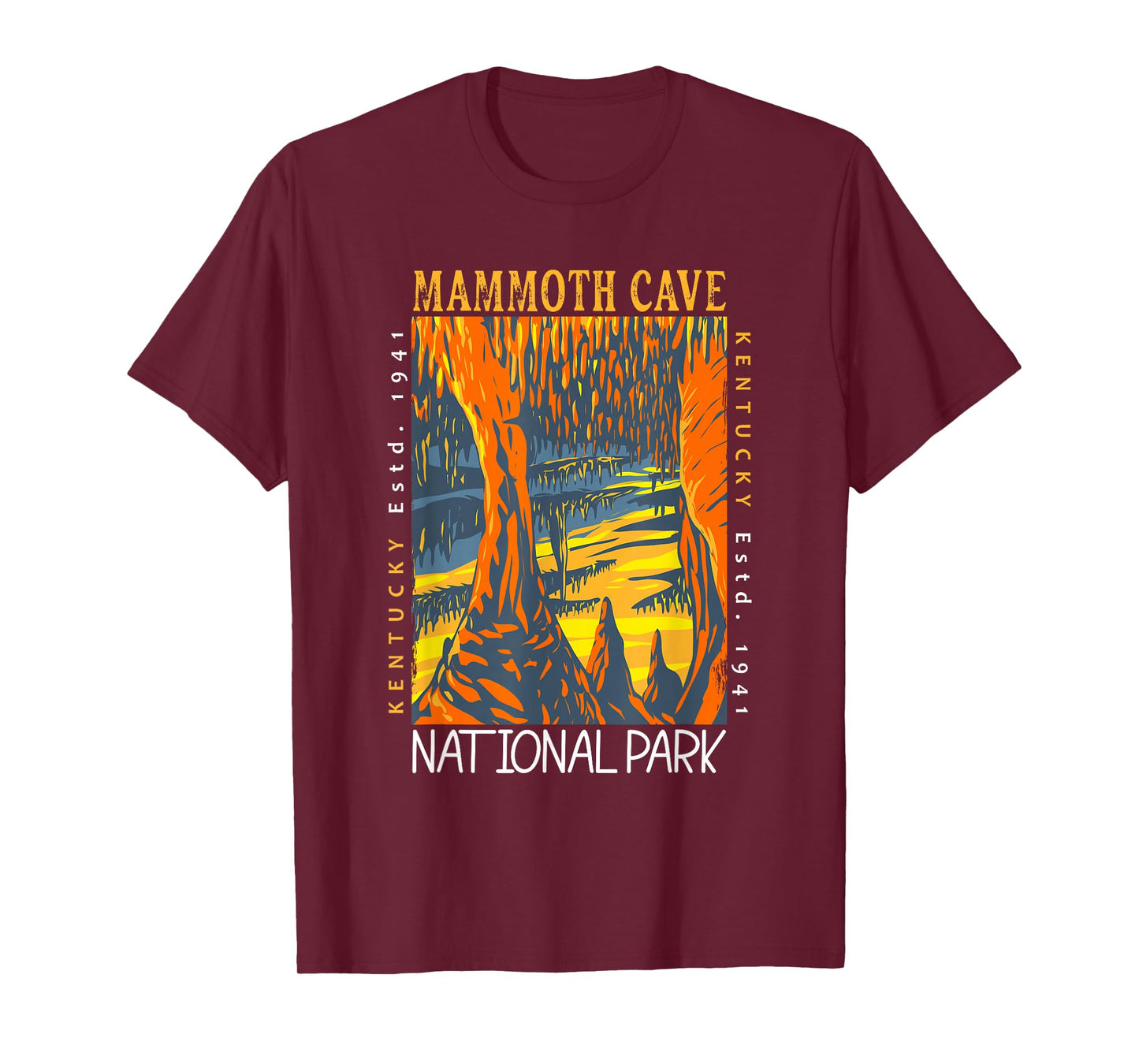 Mammoth Cave National Park Kentucky Distressed Vintage T-Shirt