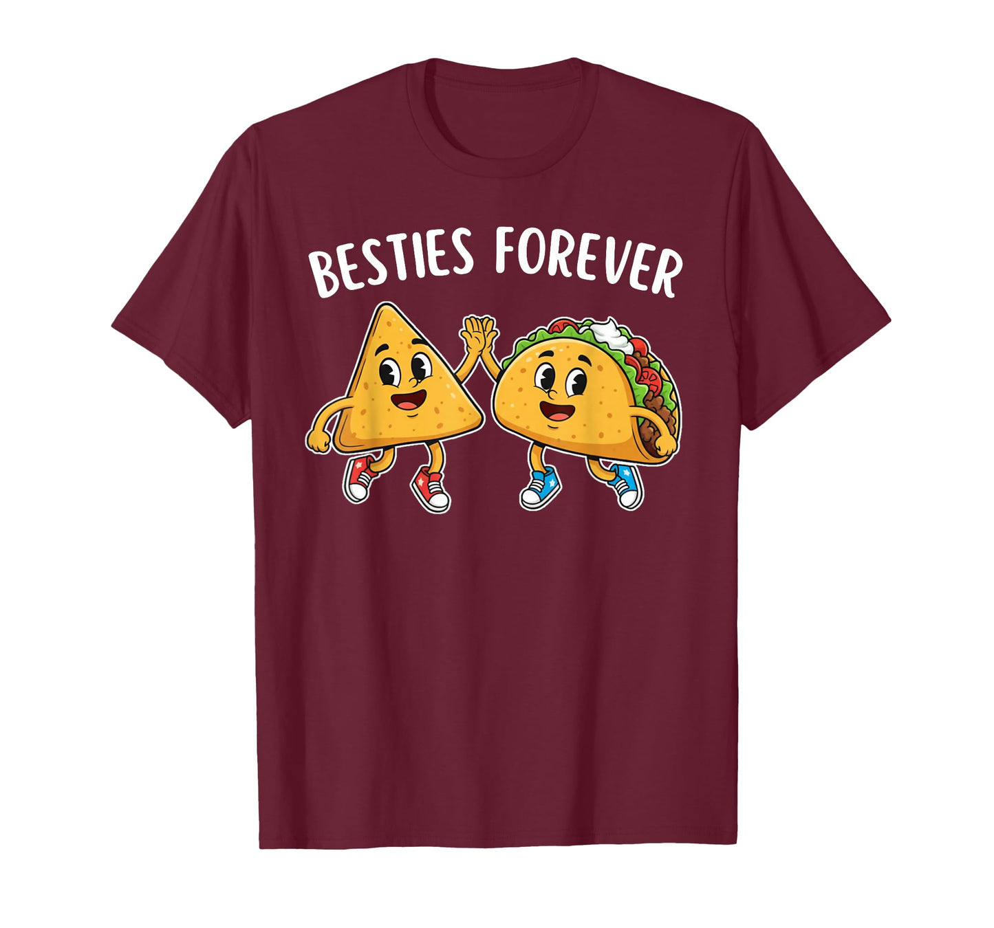 Cute Nachos Tacos Kawaii Besties Forever for Kids Boys Girls T-Shirt