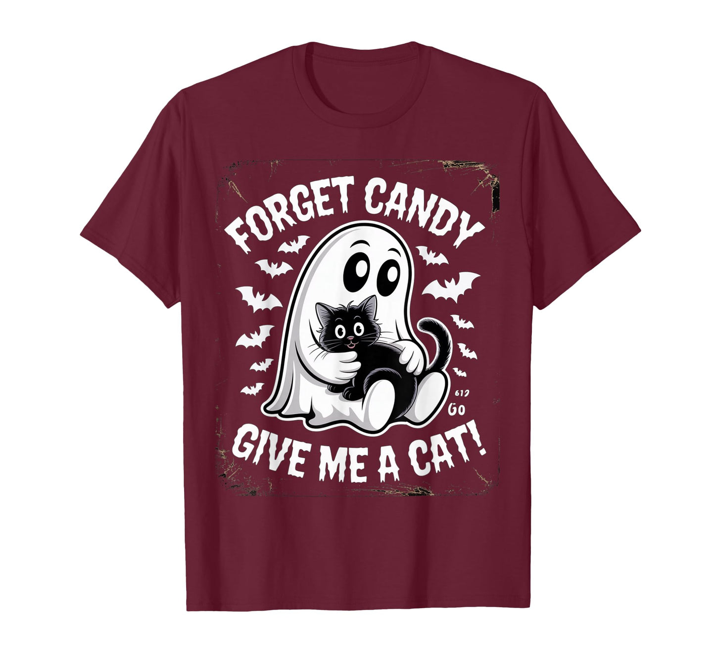 Halloween Forget Candy Give Me Cat Costume Women Men Kids T-Shirt