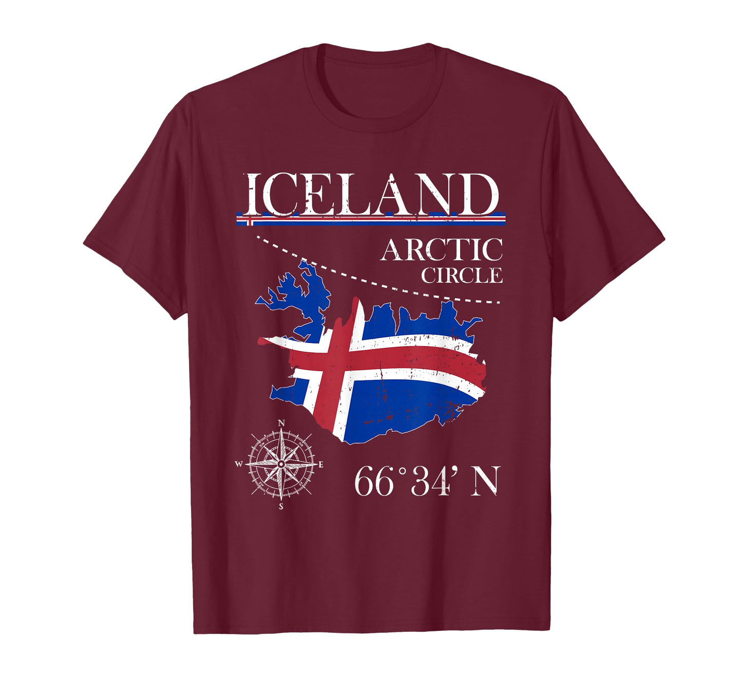Iceland - Polar Circle - Polar Island Icelandic Flag T-Shirt