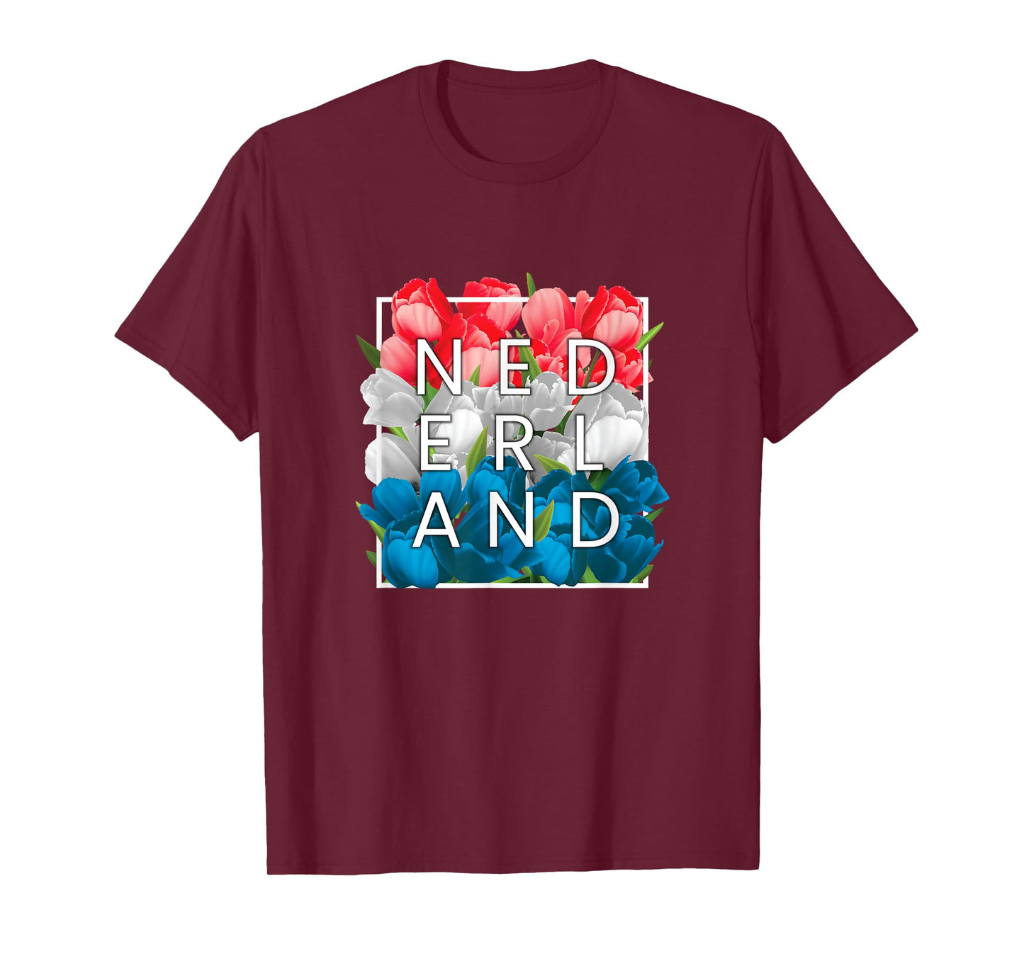 Flowers of Nederland Word Art - The Netherlands Dutch Pride T-Shirt