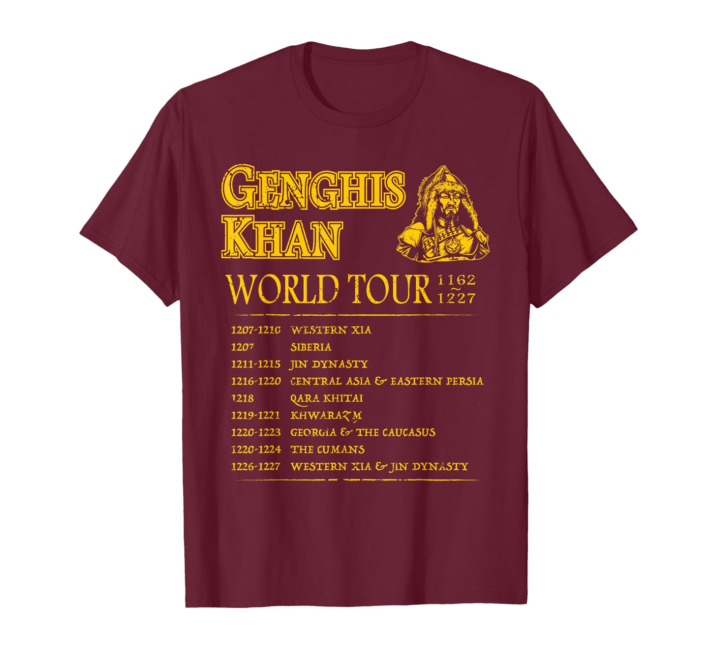 World Tour: Genghis Khan - Historic Mongolian Empire T-Shirt