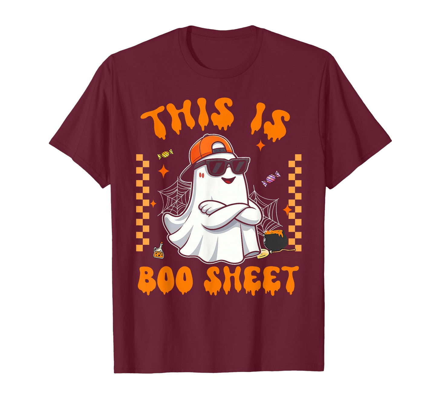 This is Boo Sheet Boo Ghost Halloween Men Women Kids T-Shirt