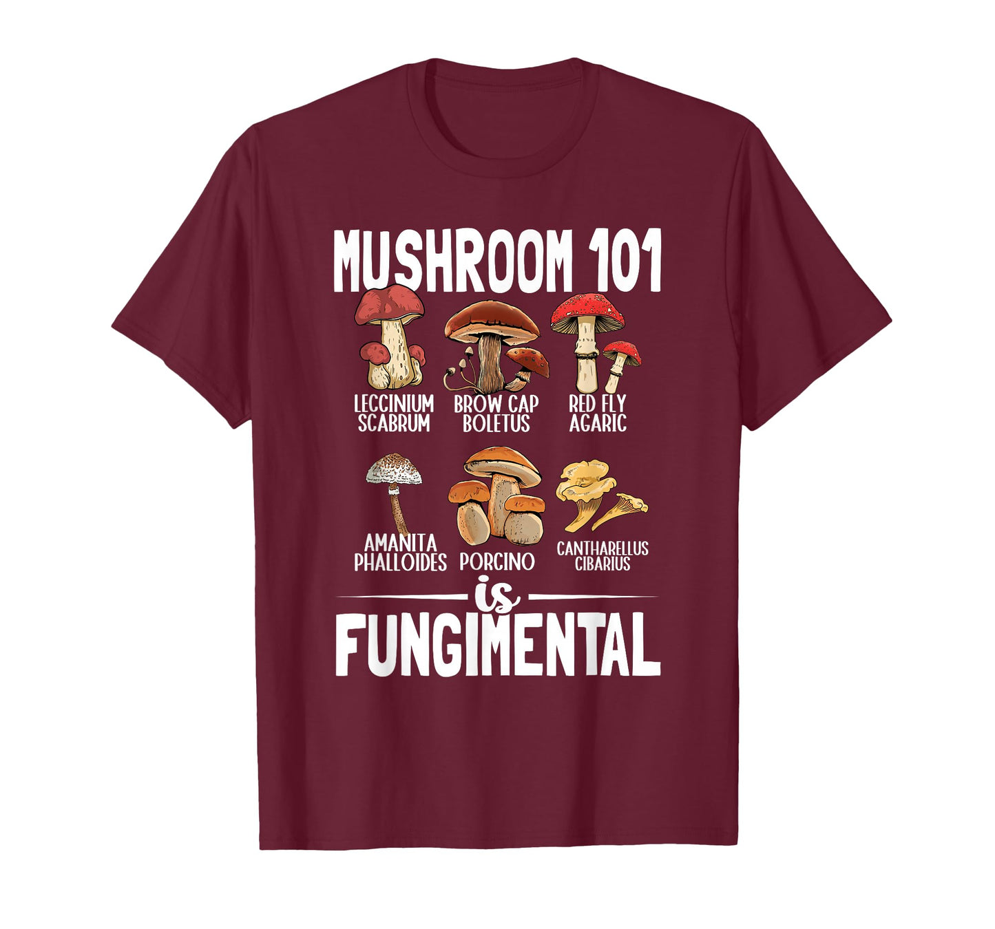Funny Mushroom 101 is Fungimental Mycologist Mushrooms T-Shirt