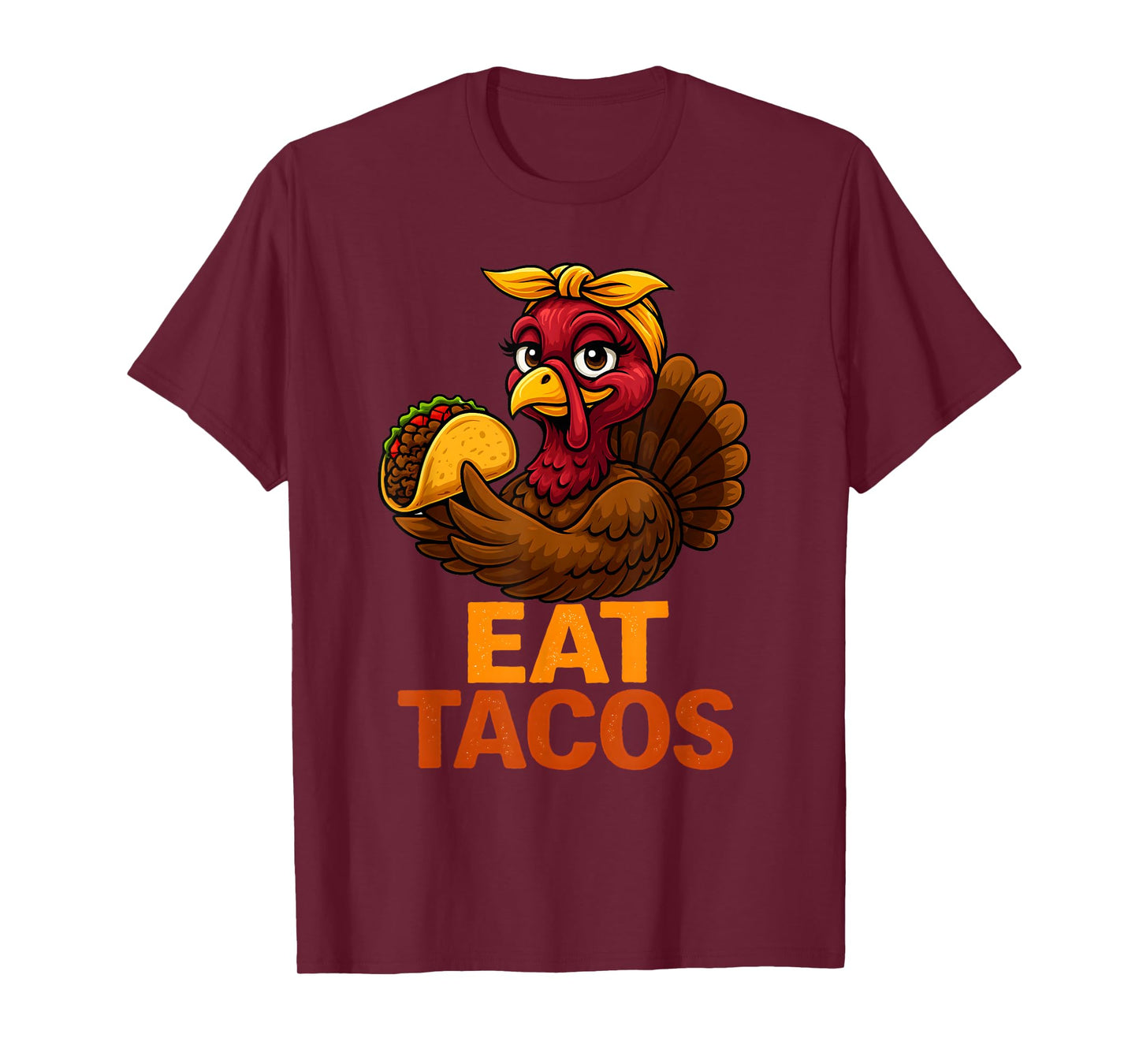 Funny Turkey Eat Tacos Mexico Family Thanksgiving T-Shirt