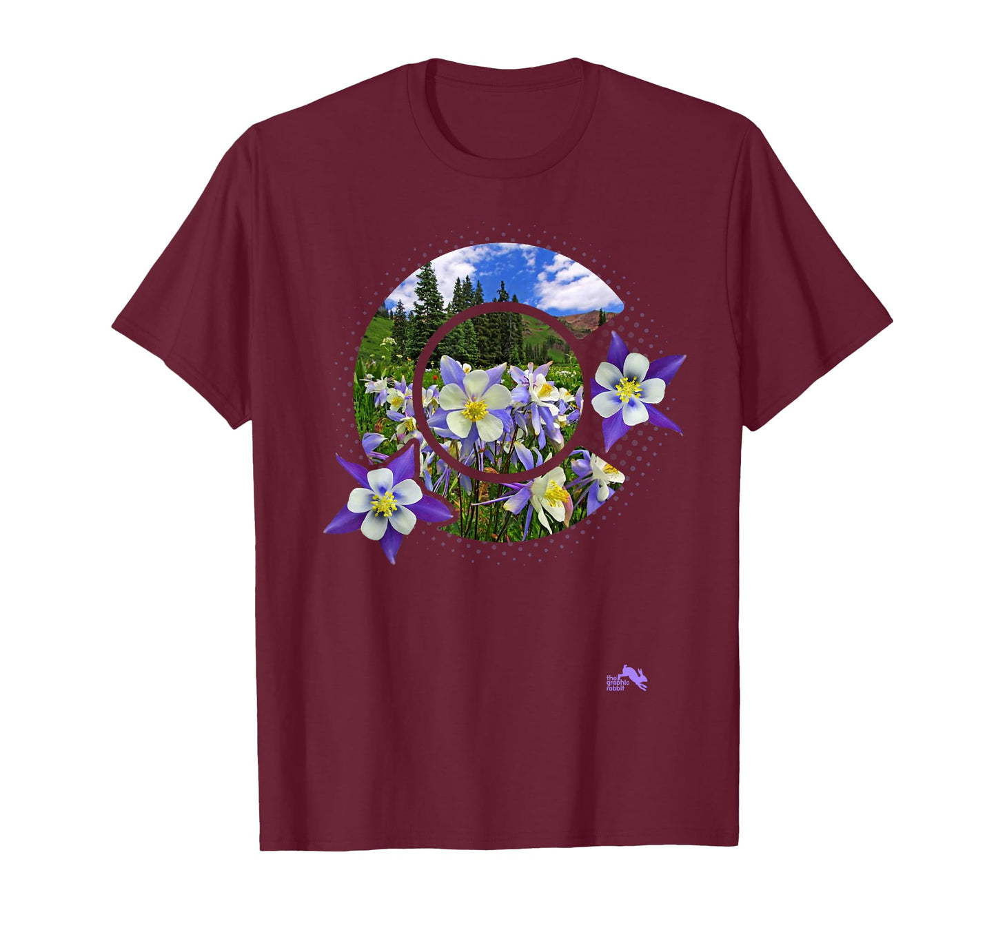 Colorado Columbine Flower - Rocky Mountain Wildflower T-Shirt