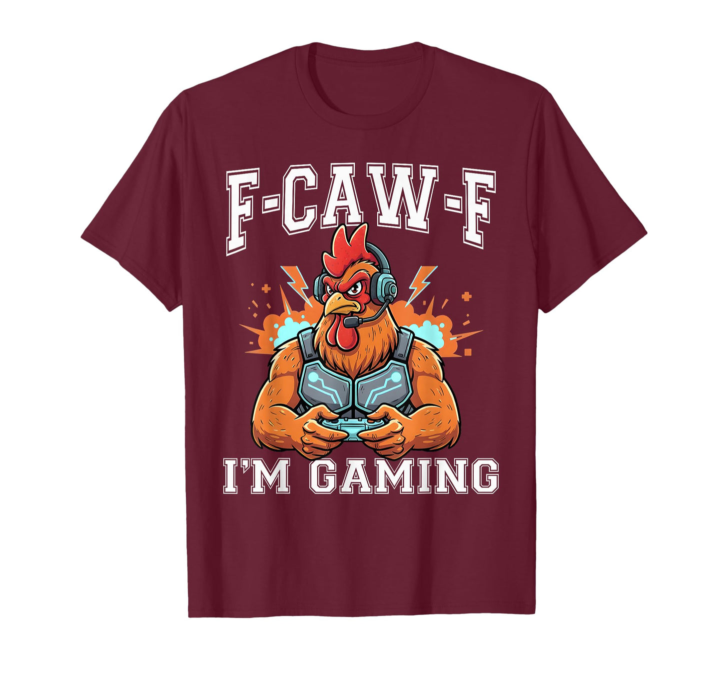 FCAWF Funny Farm Animal Humor for Bird Lovers Rooster Gaming T-Shirt