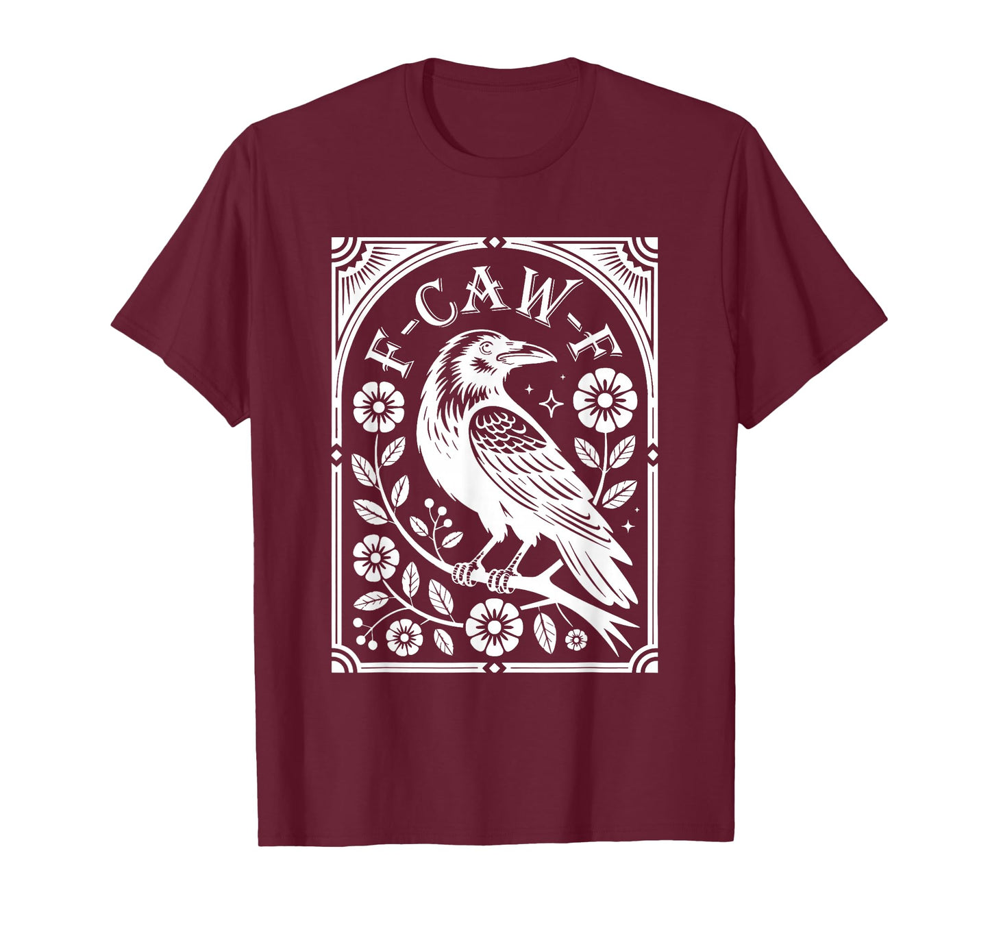 F Caw F Funny Crow Tarot Card T-Shirt