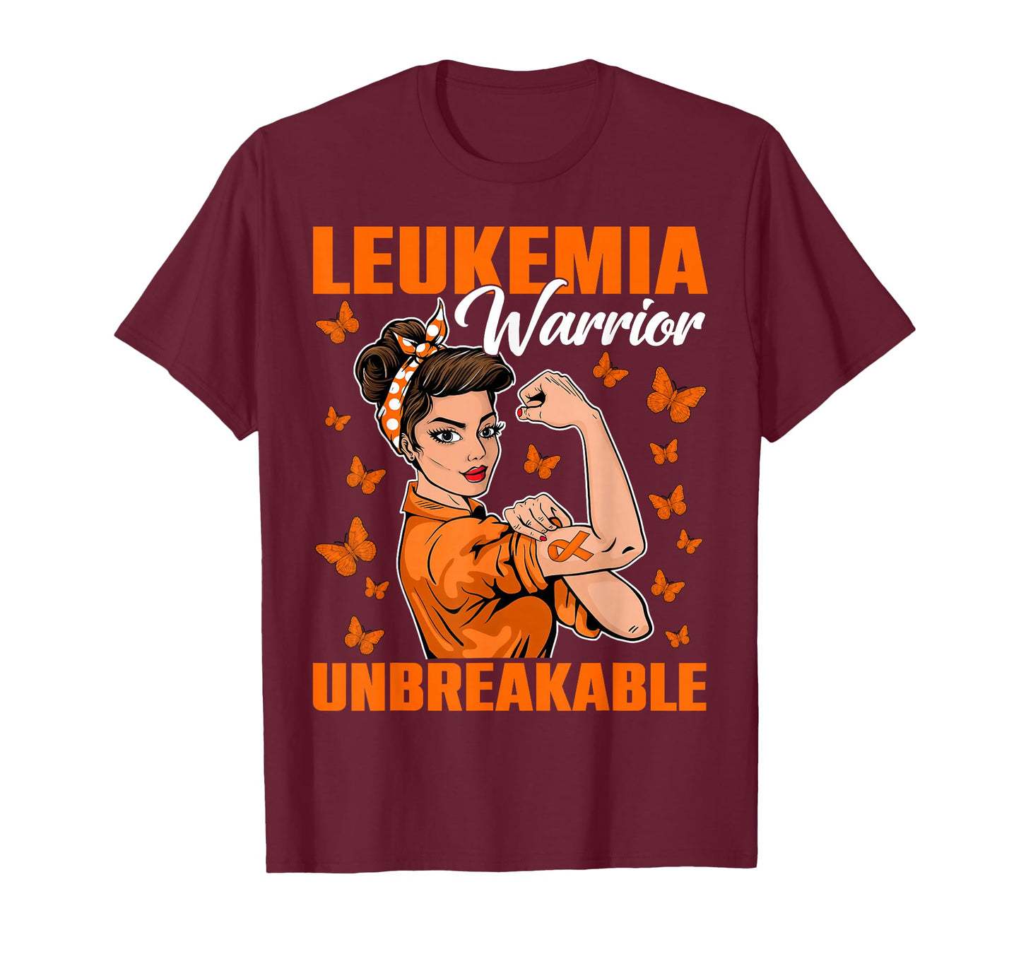 Leukemia Awareness Month Warrior Unbreakable Women Girls T-Shirt