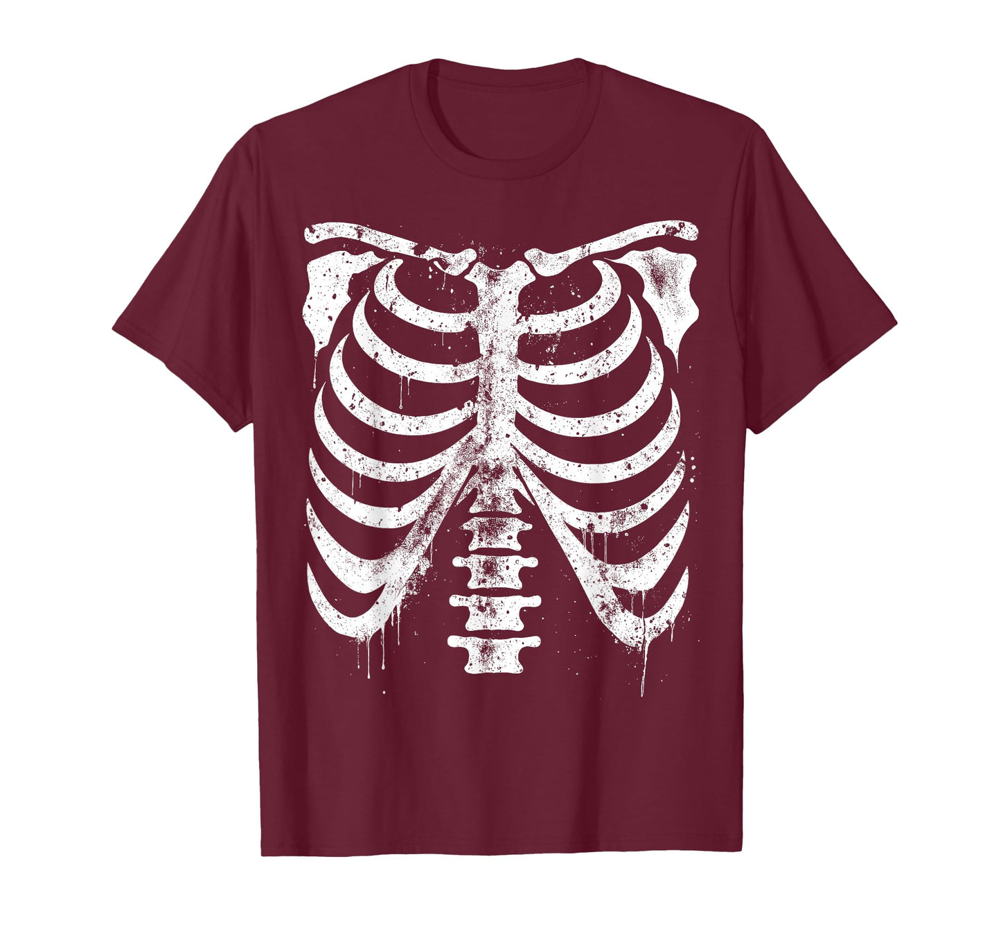 Skeleton Rib Cage Funny Anatomy Halloween Costume Men Women T-Shirt