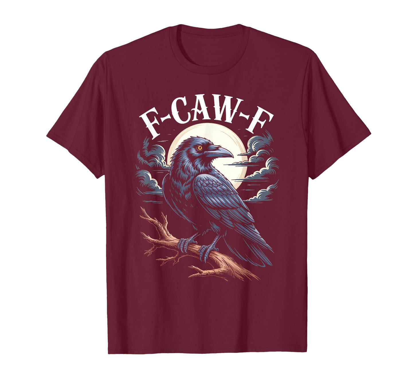 F-Caw-F Funny Halloween Crow Bird Meme Humor T-Shirt