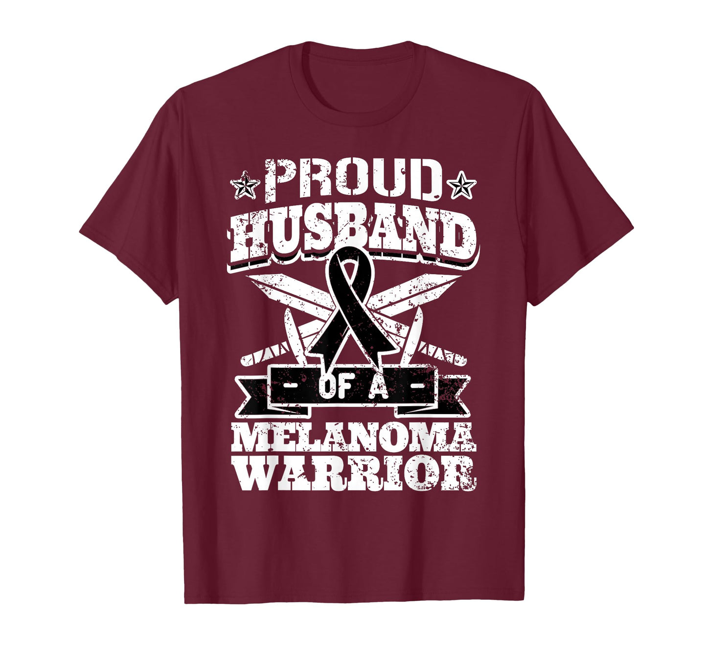 Proud Husband Of A Melanoma Warrior Skin Cancer Awareness T-Shirt