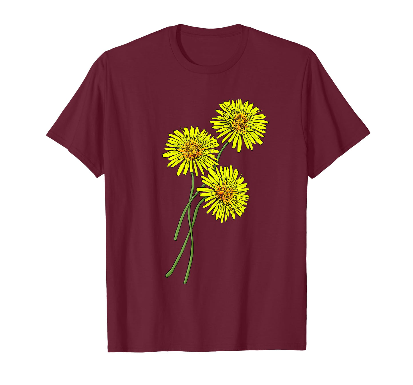 Dandelion & Thistle Bouquet Gift for yellow Flowers Friends T-Shirt