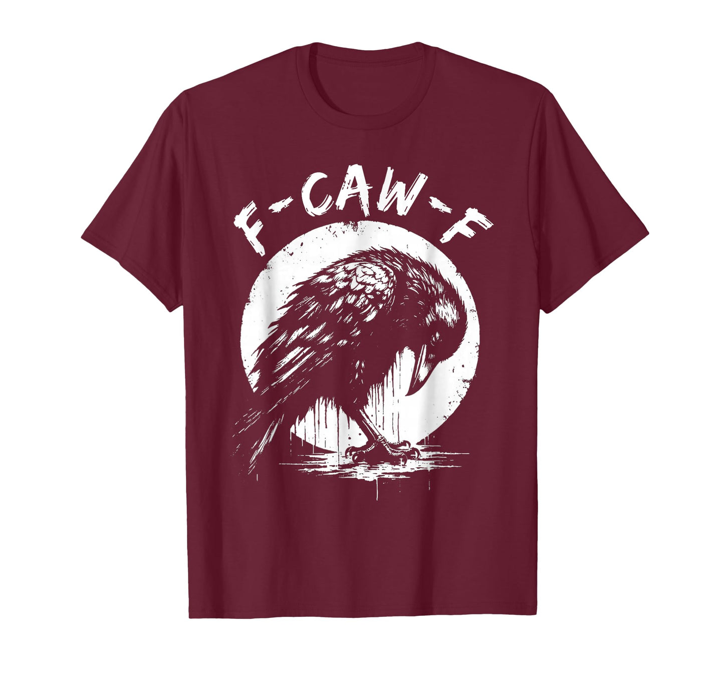 F-CAW-F Funny Emo Crow Sad Introvert Raven Grunge Aesthetic T-Shirt