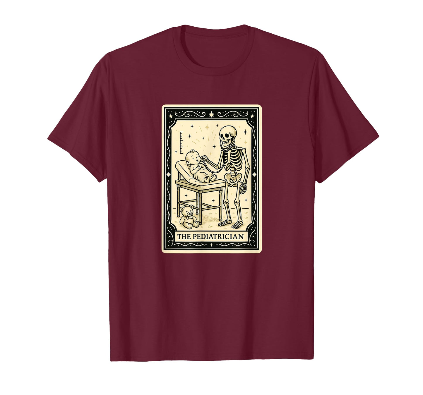 Pediatrician Tarot Card - Halloween Spooky Gothic Doctor T-Shirt