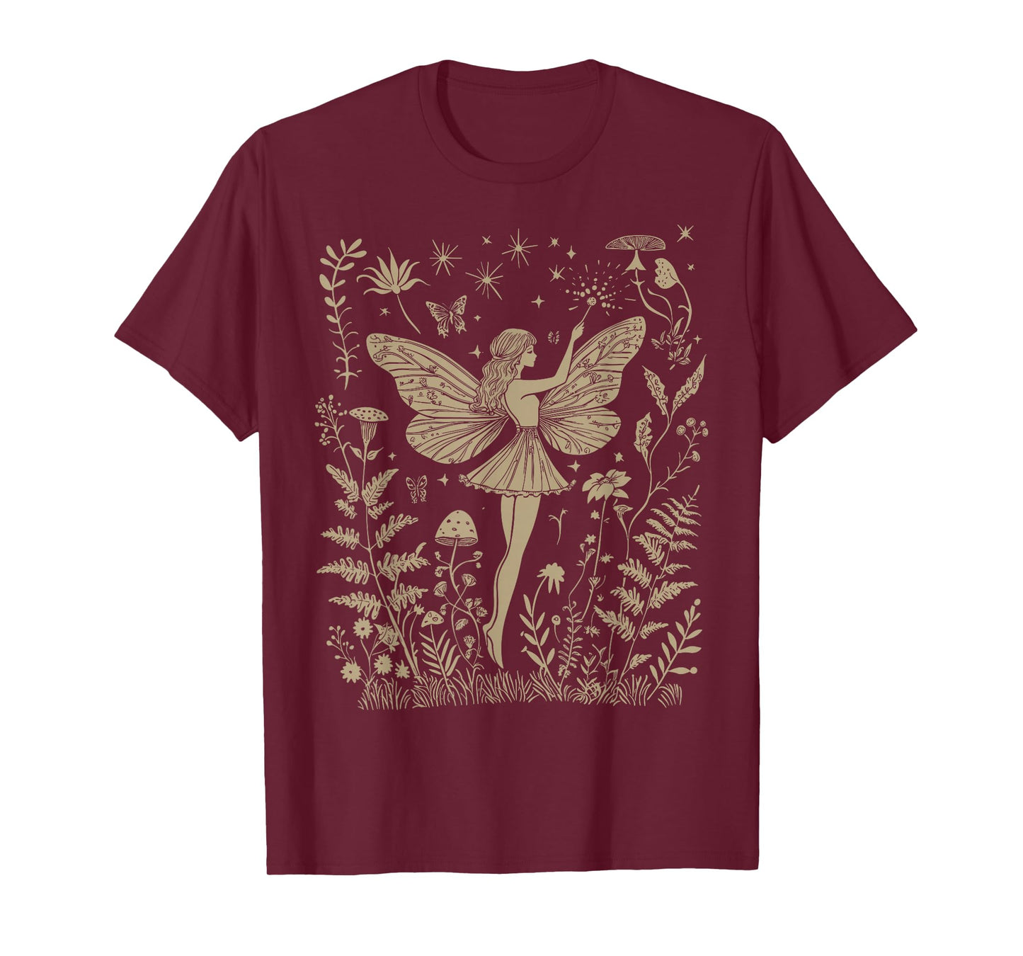 Cute Fairycore Floral Beautiful Fairy Aesthetic Girls Women T-Shirt