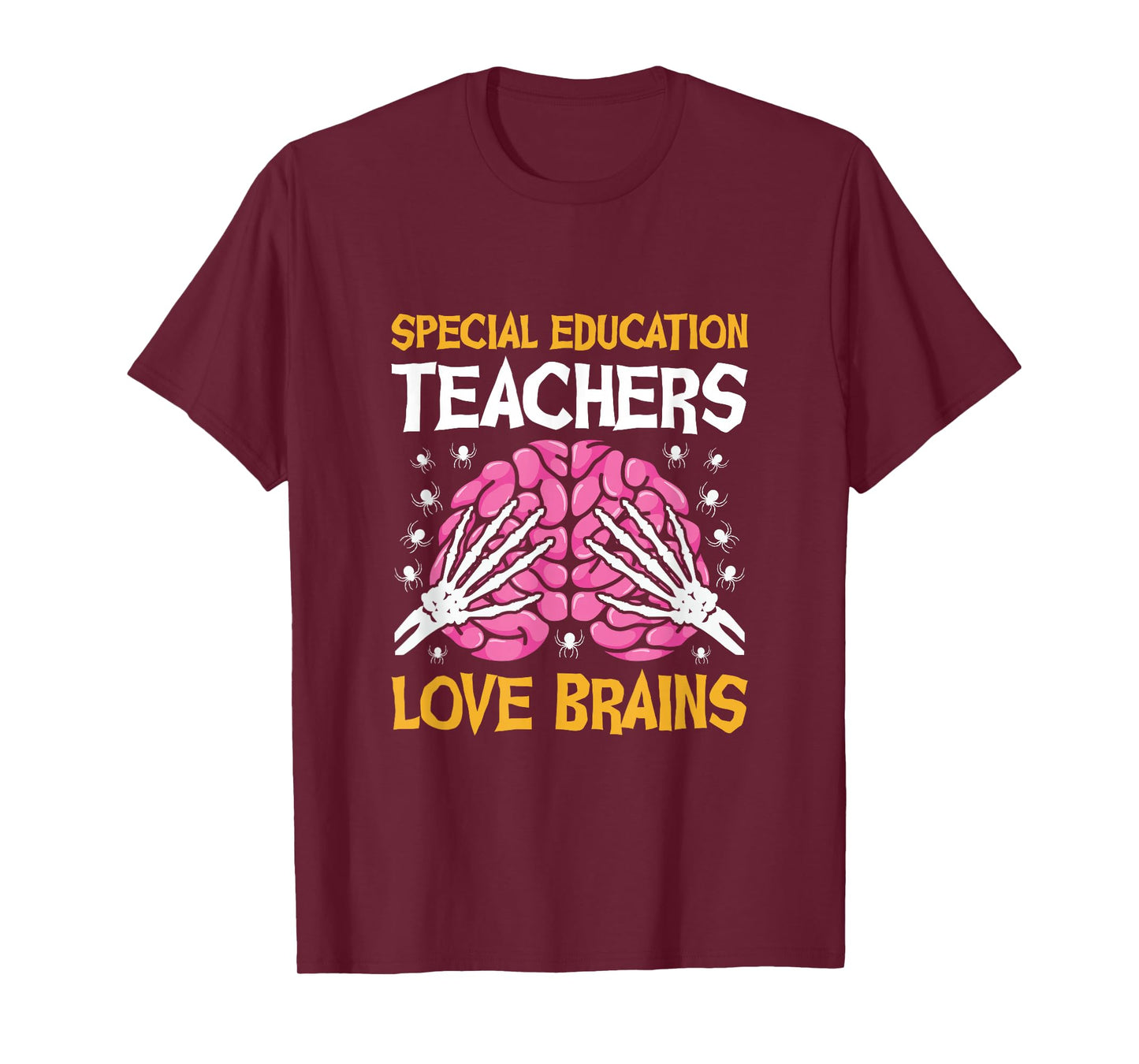 Special Education Teachers Love Brains Funny Halloween T-Shirt