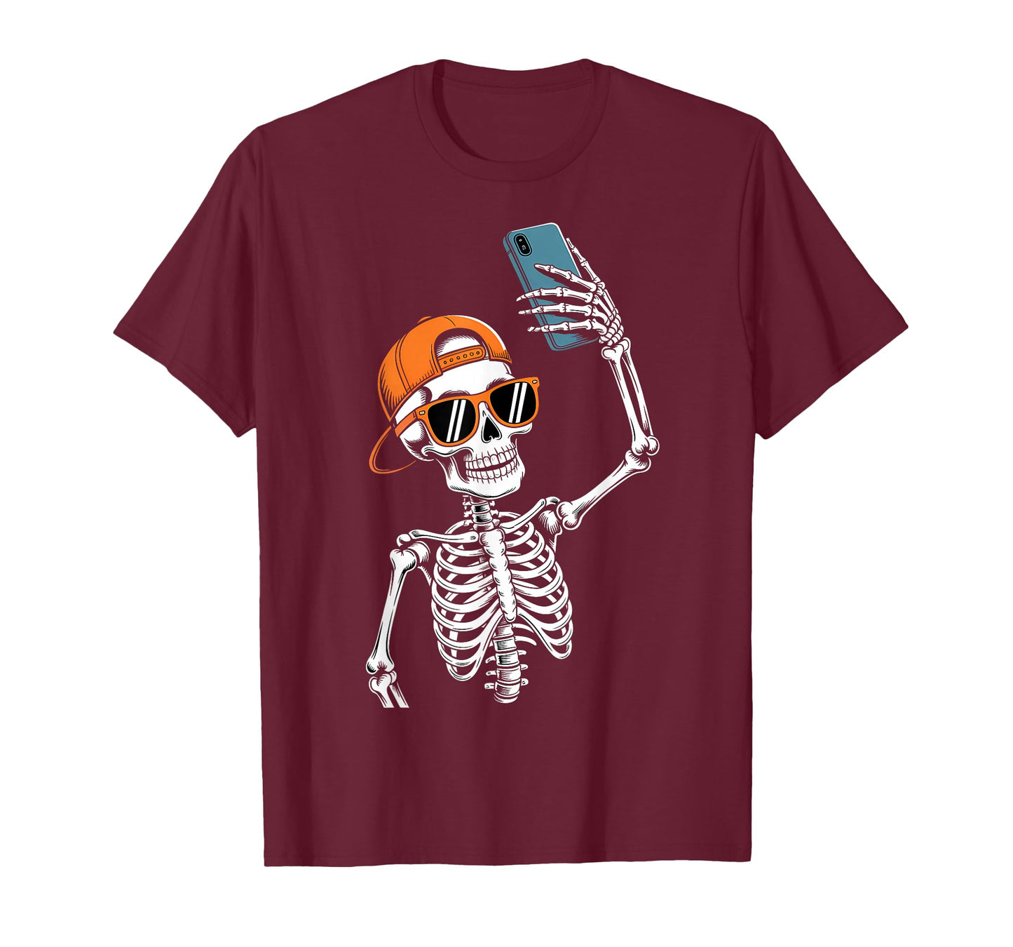 Halloween Skeleton Selfie Costume T-Shirt