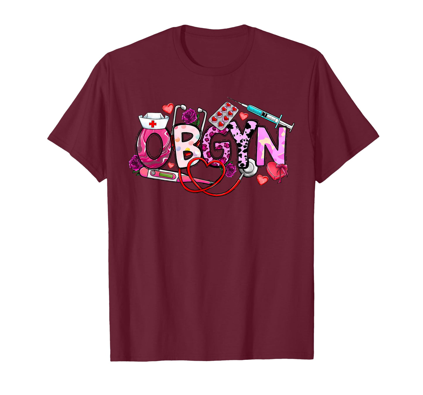 OBGYN Valentine's Day Gynecologist Obstetrician OBGYN Doctor T-Shirt