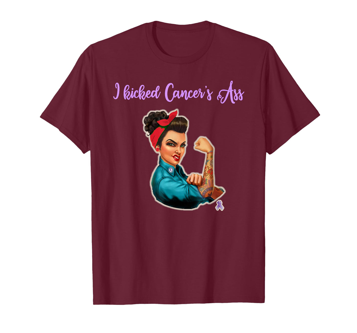 I Kicked Cancers Ass Cancer Survivors T-Shirt