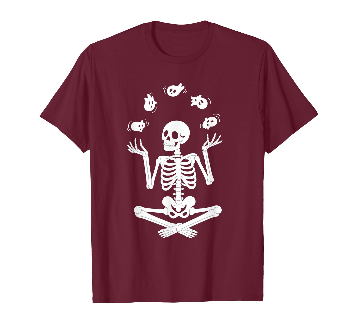 Skeleton Juggling Ghosts Funny Halloween Costume T-Shirt