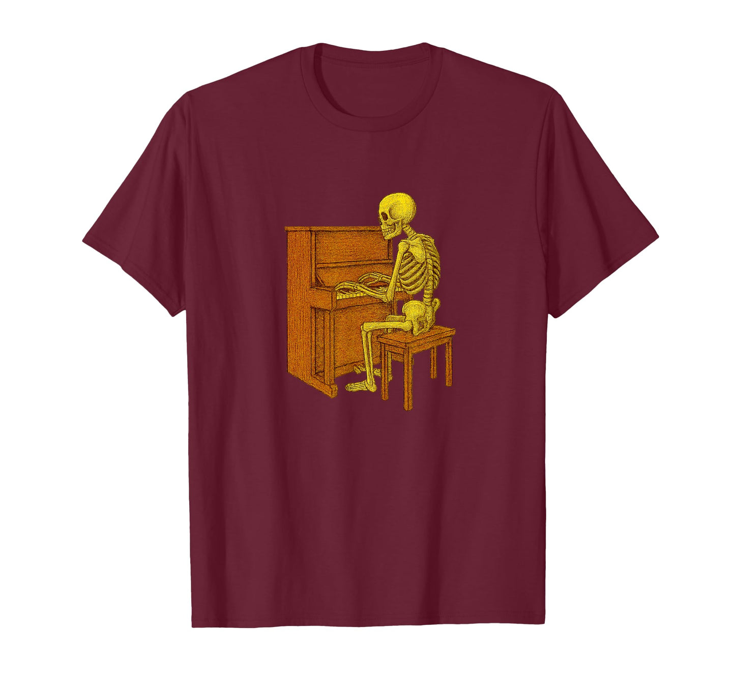 Skeleton Playing Piano - Pianist Musician Orchestra T-Shirt