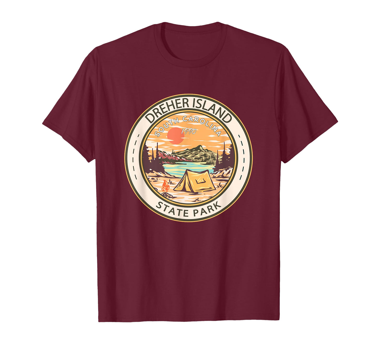 Dreher Island State Park South Carolina Badge Vintage T-Shirt