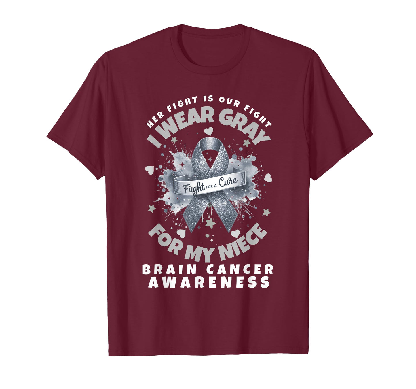 Brain Cancer Wear Gray In May For My Niece Glioblastoma T-Shirt