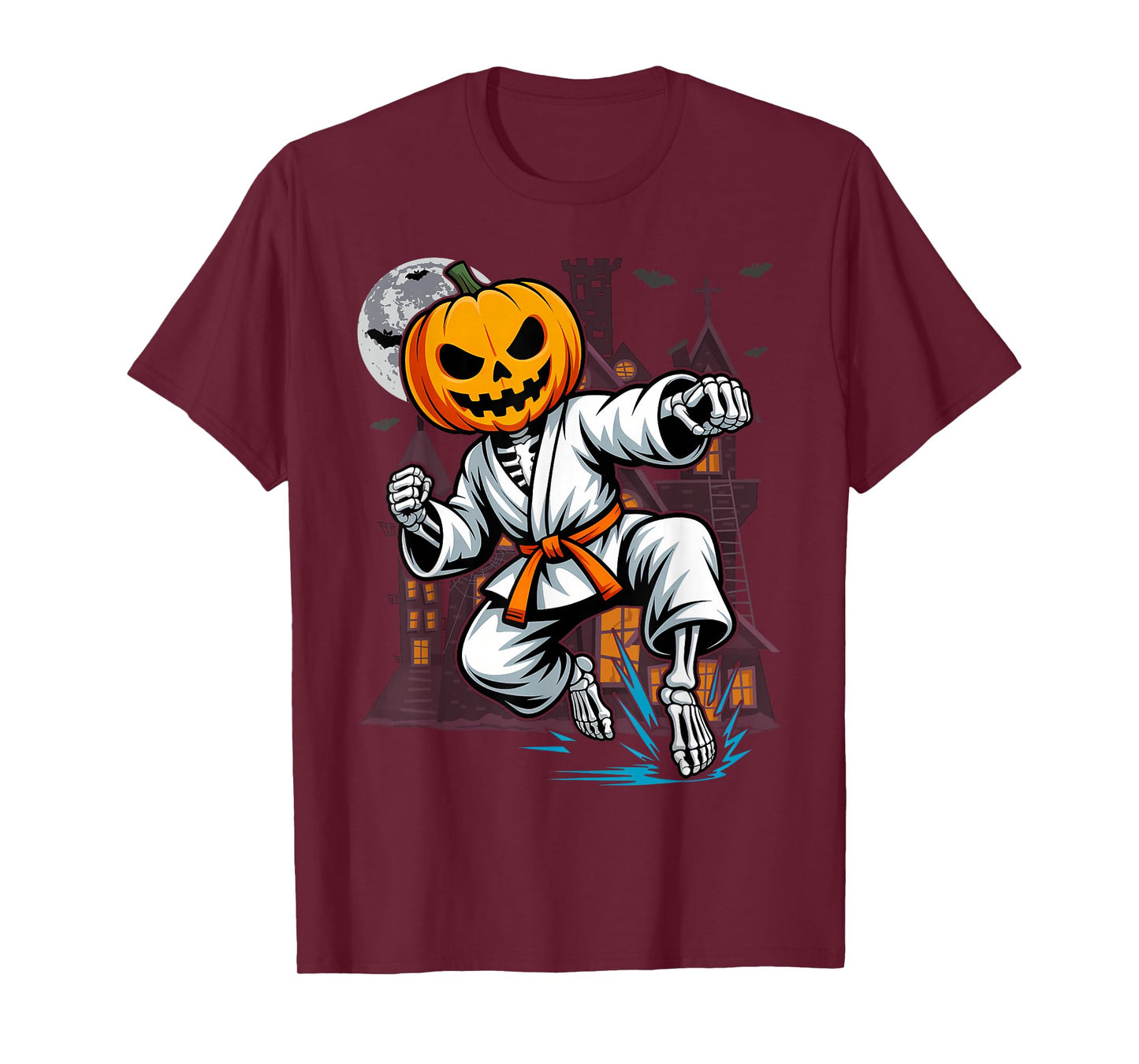 Halloween Skeleton Karate T-Shirt