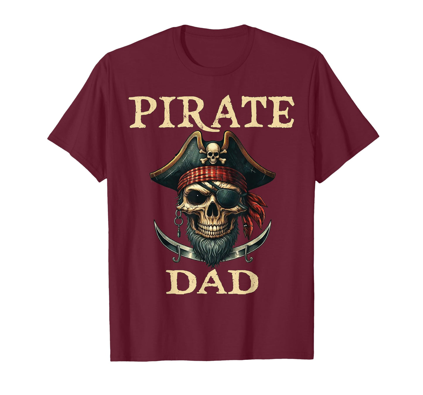 Pirate Dad Funny Halloween Costume Pirate Family Matching T-Shirt