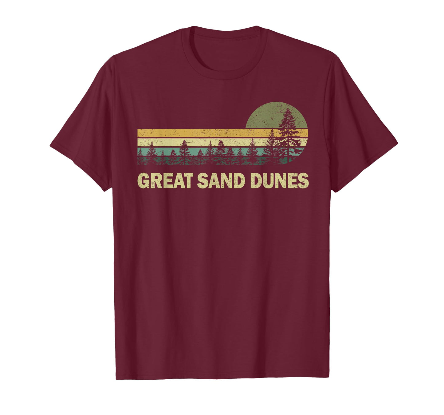 Vintage Great Sand Dunes National Park Graphic Mens Womens T-Shirt