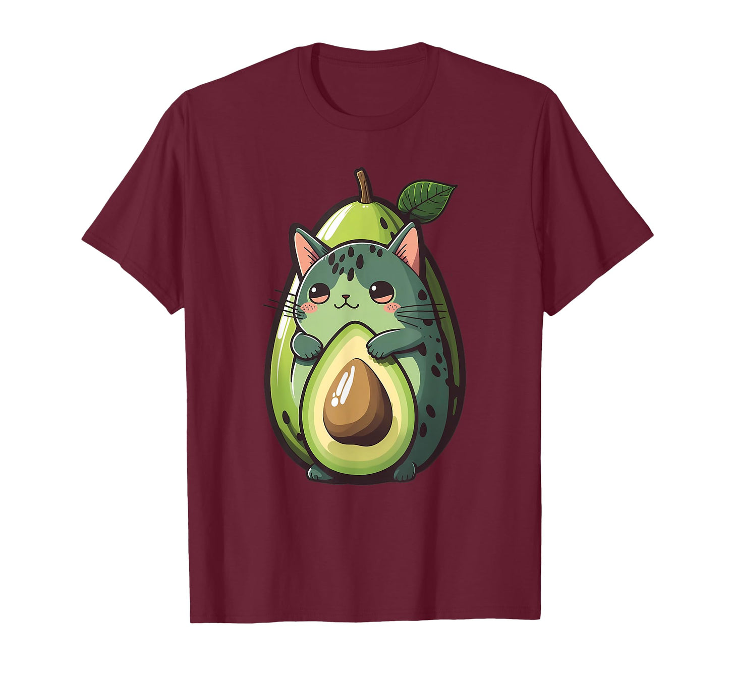 Anime Avocato Funny Cat Avocado Lover Avogato Vegans Kawaii T-Shirt