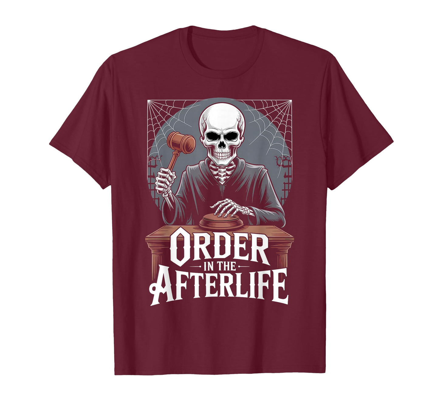 Skeleton Lawyer Halloween Funny Spooky Court T-Shirt