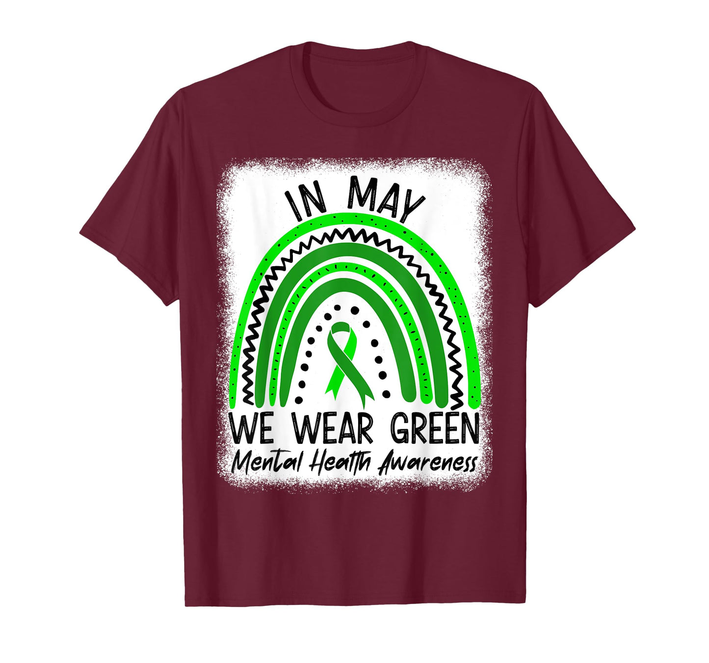 In May We Wear Green Mental Health Awareness Month T-Shirt