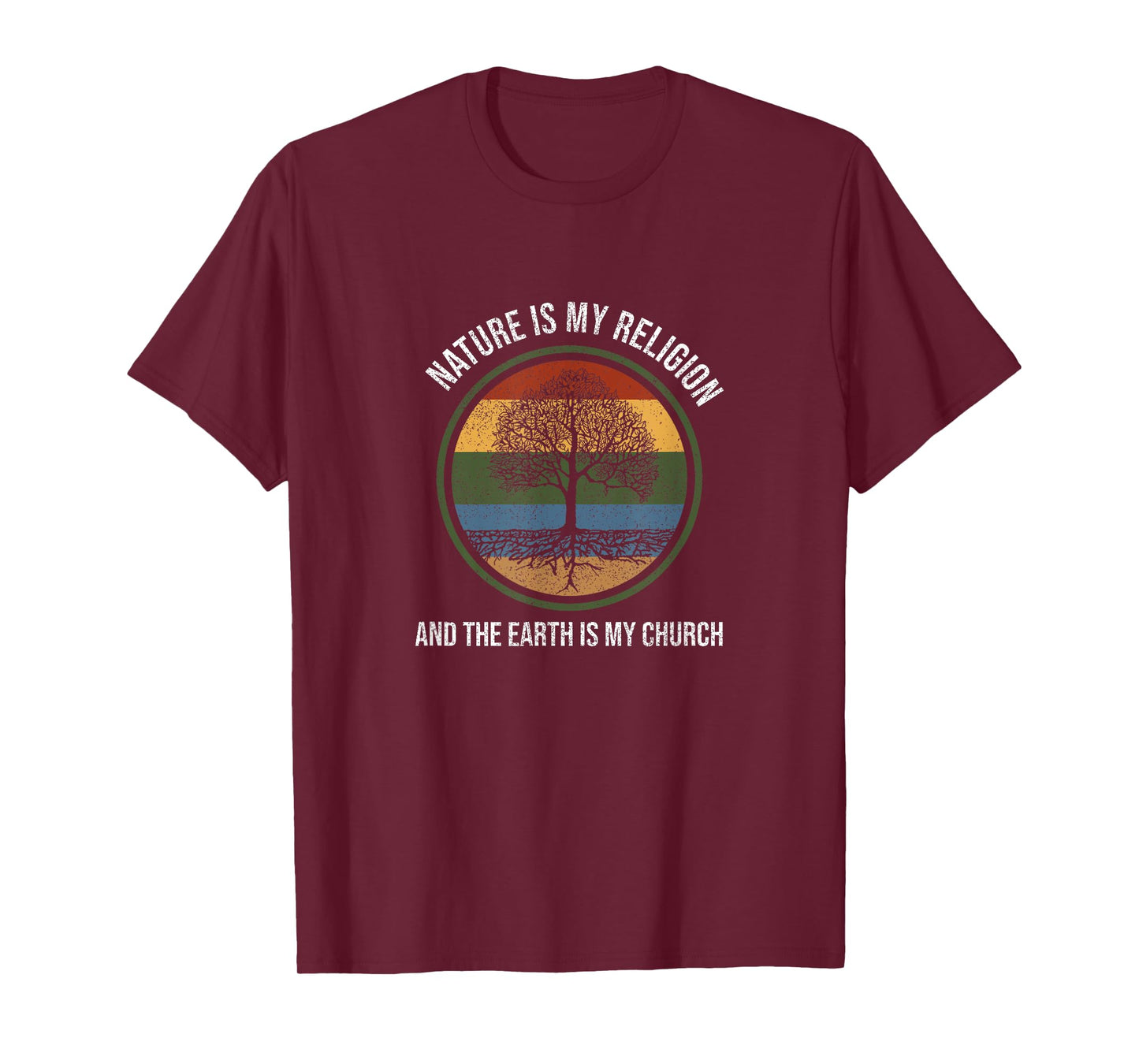 Nature Is My Religion Native American Day Support Graphic T-Shirt