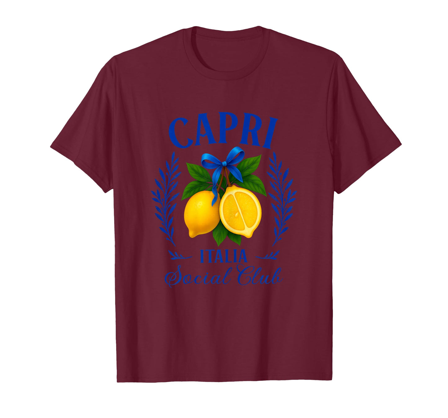 Capri Italia Lemons Travel Campania Tyrrhenian Sea Italy T-Shirt