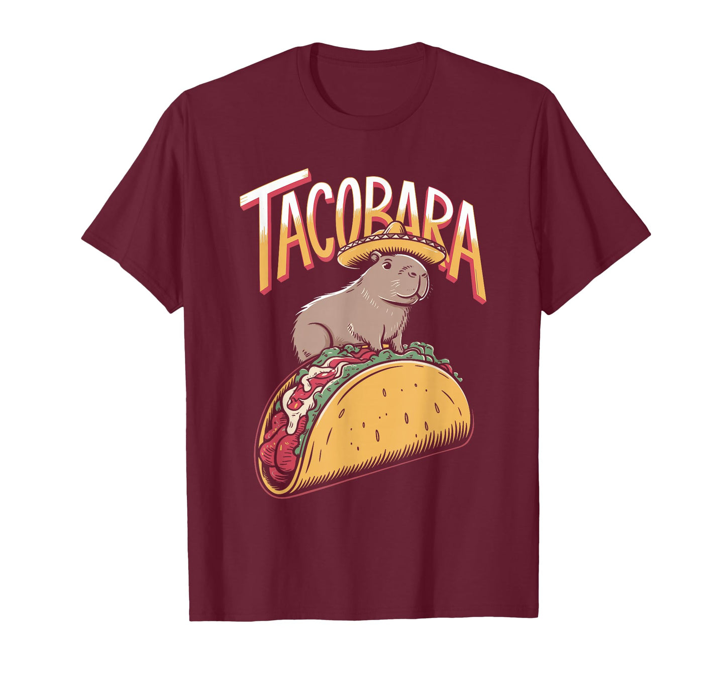 Tacobara Cute Capybara Taco Joke T-Shirt