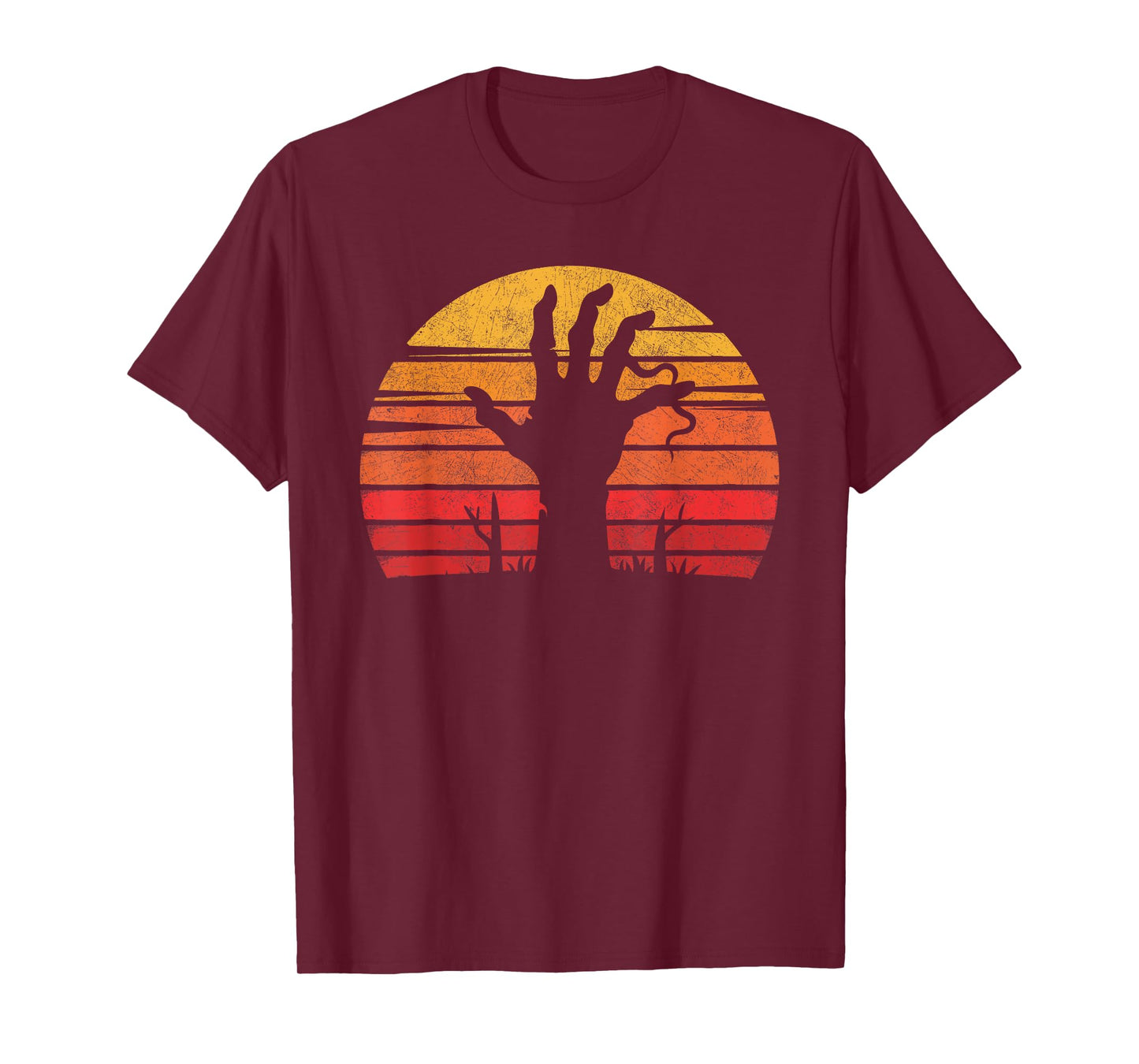 Vintage Zombie Hand Halloween Costume Scary Spooky Horror T-Shirt