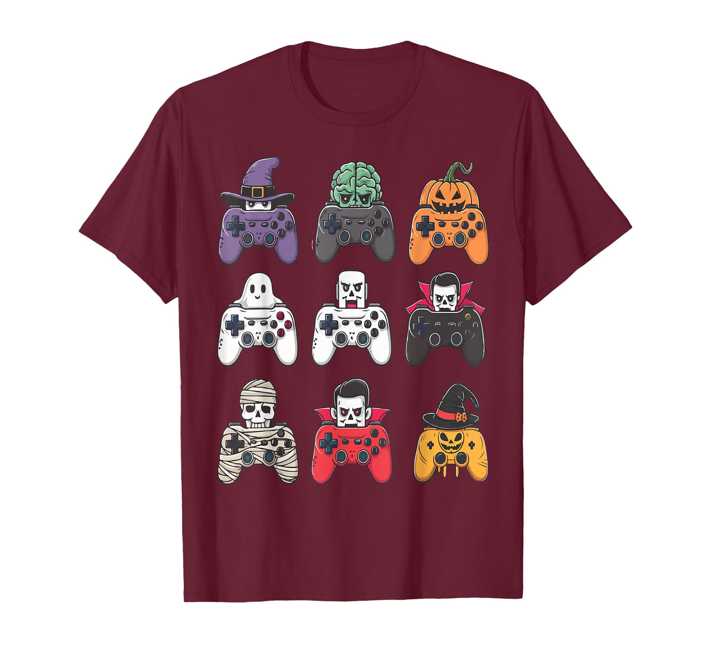 Halloween Gamer Spooky Game Controller Ghost,Pumpkin,Zombie T-Shirt